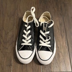 Black Sparkle Converse